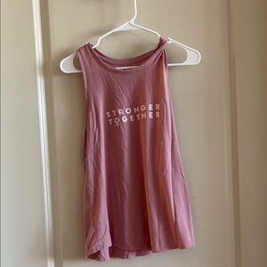 Old Navy Pink Sleeveless Muscle Tee Relaxed Fit